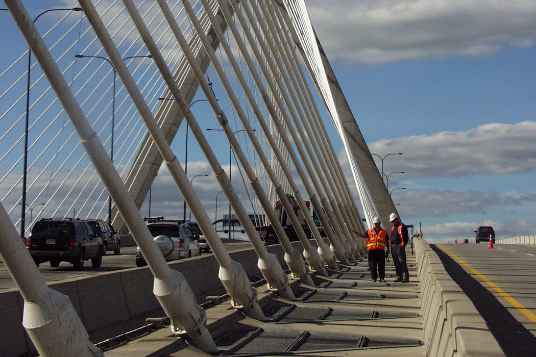 2001–2010: At the dawn of our second half-century, WJE had grown to more than 400 employees, solving problems from nineteen offices around the U.S. We celebrated our 50th anniversary in 2006 with an all-company conference in downtown Chicago. Later that year, we were retained by the Commonwealth of Massachusetts to perform a comprehensive safety audit of the Big Dig project in Boston—arguably the defining project of the decade. More than sixty WJE employees were mobilized for the first phase of the investigation, which was successfully completed within the client's ambitious 90-day timeframe.